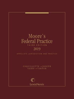 cover image of Moore's Federal Practice